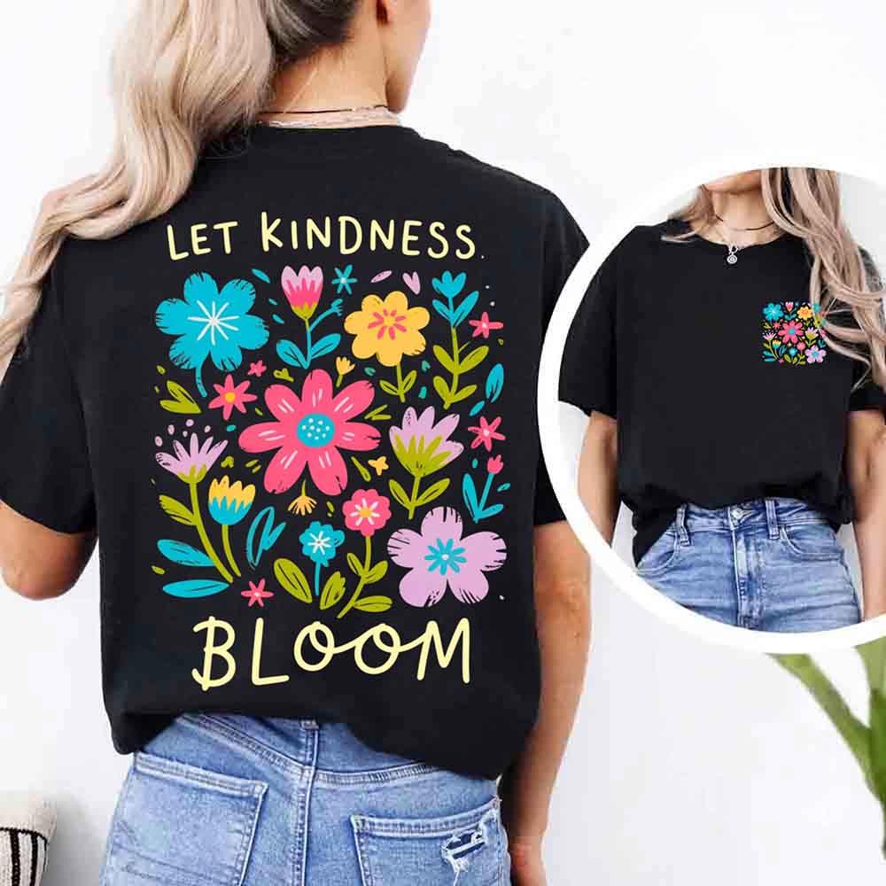 Kindness Matters positive quote Comfort Colors graphic tee for women