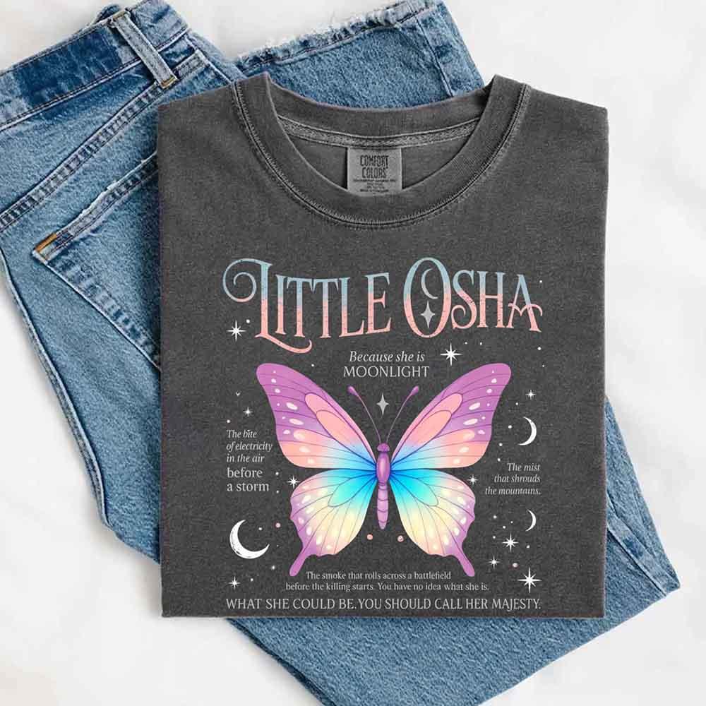 Butterfly Dreamscape artistic graphic Comfort Colors tee for women