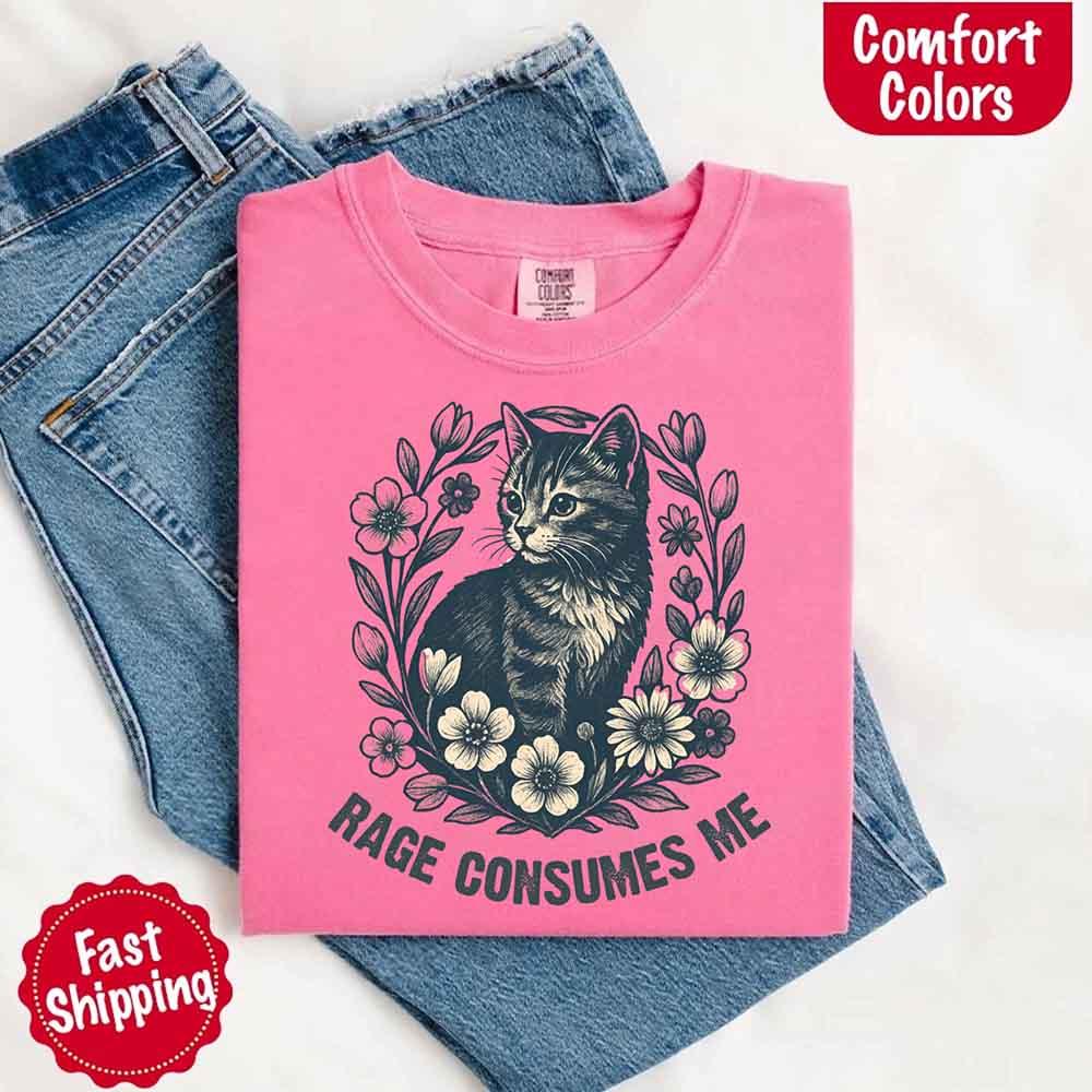 Rage Consumes Me Comfort Colors Shirt – Funny Meme Tee