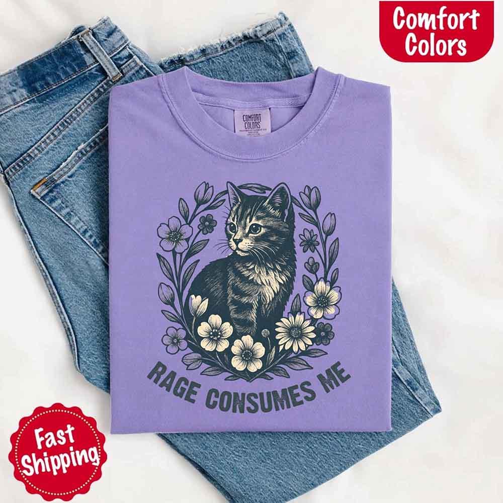 Rage Consumes Me Comfort Colors Shirt – Funny Meme Tee